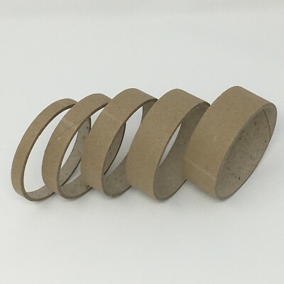 Stabile Pappkerne - Hülsenringe, 10 - 30 mm breite Rollenkerne - Hartpapierhülse