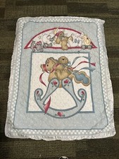 VINTAGE BABY QUILT Bears,Bunnies 34  x44
