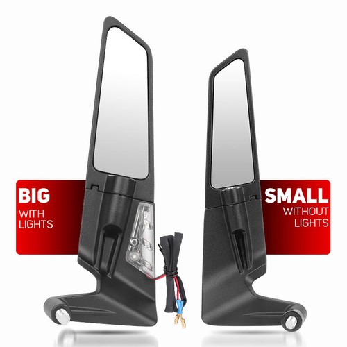 2X Rearview Wind Wing Side Mirrors w/Lights For YAMAHA YZF R1 R6 R3 R7 Tracer AU - Picture 7 of 17