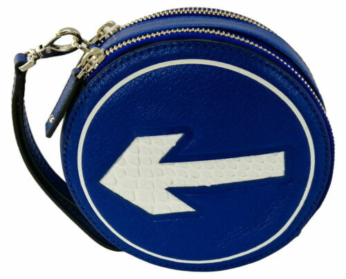 Anya Hindmarch Vaughan Drawstring Bag in Blue Quilt Satin Calf