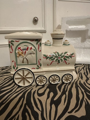 Lenox Holiday Christmas Santa Train Cookie Jar - Picture 5 of 11