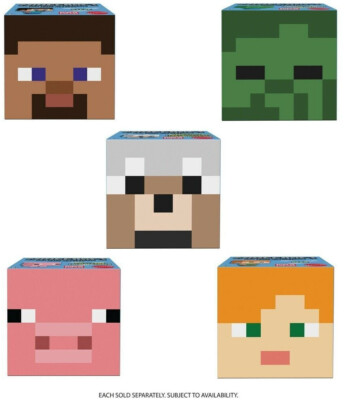 NEW 1x Minecraft Mob Head Mini Figures Select Your Favourite