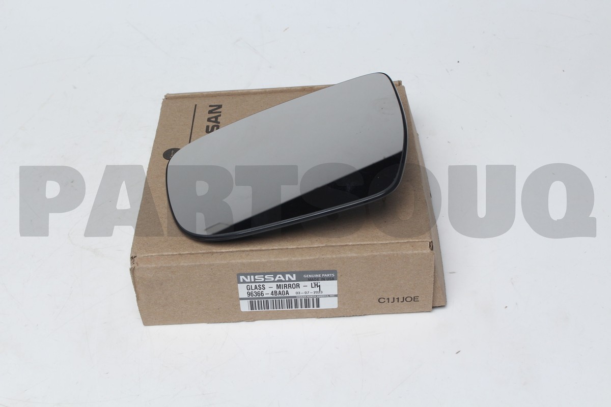 963664BA0A Genuine Nissan DOOR MIRROR GLASS LH 96366-4BA0A | eBay