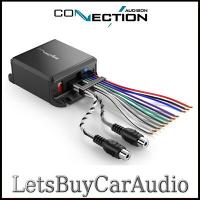 ANSCHLUSS SLI2 HOCHWERTIGER AUTO LAUTSPRECHER AUF RCA ADAPTER MIT FERNBEDIENUNG EINSCHALTEN 