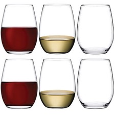 Pasabahce Drinking Glasses Water Juice Cocktail Red Wine Tumblers Cups Set 570ml