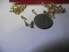 0 X 1/4 & 1 X 1/4 -TINY BRASS ROUND HEAD WOOD SCREWS 