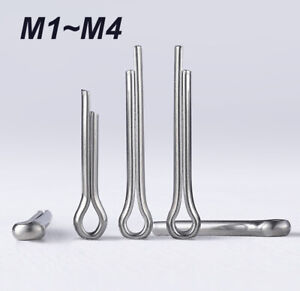 M1.0 M1.5 M2 M2.5 A2 304 Stainless Steel Split Retaining Pin Cotter Pins 