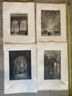 Lot of 30 Engelmann Signed Lithographs - Religious Architecture and Ruins -A