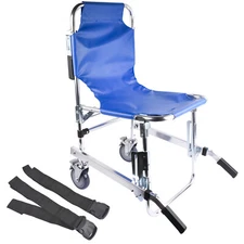 Stair Chair Emergency Evacuation Wheelchair Elderly Climbing Stair Chair Blue