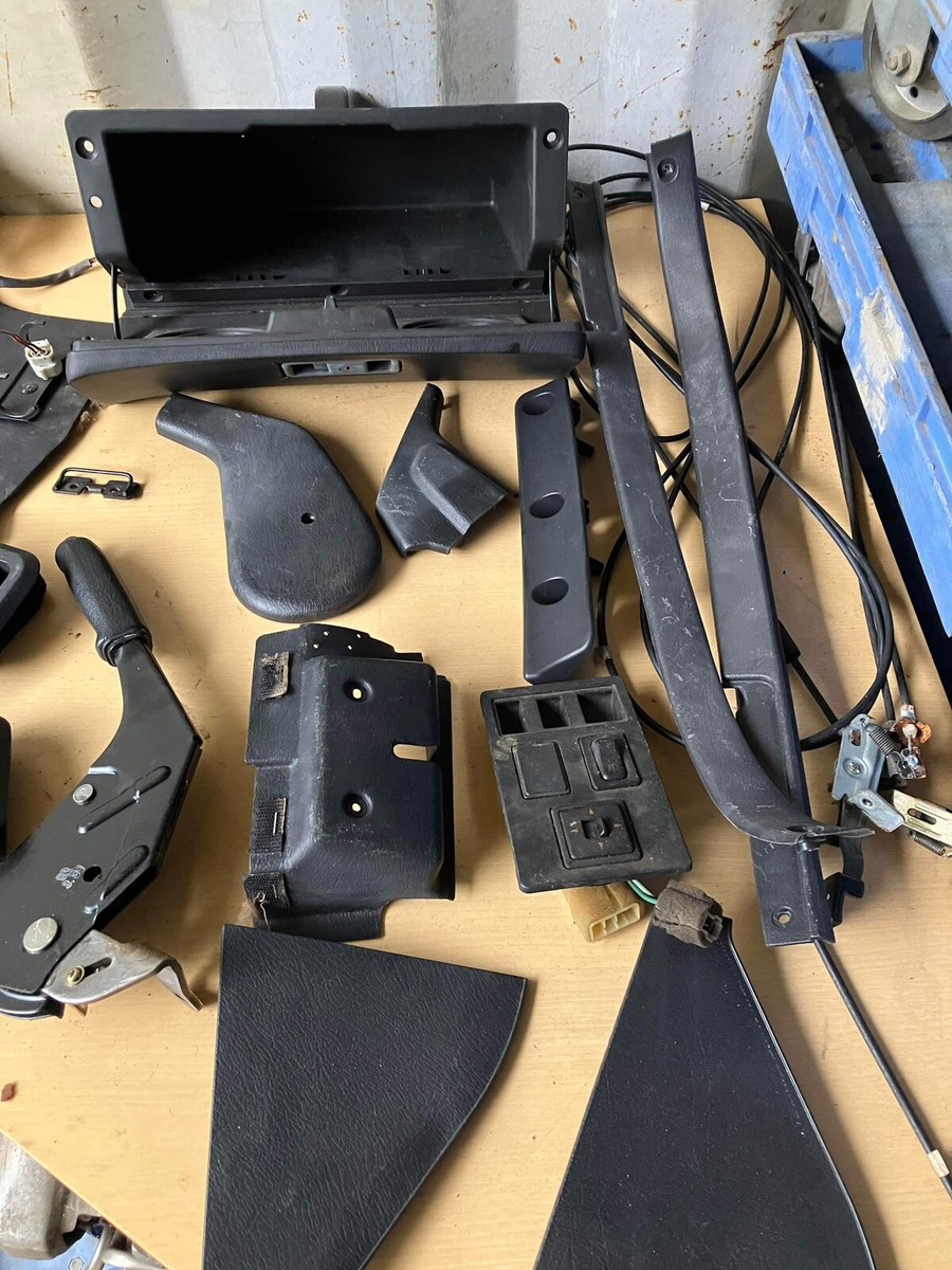 Mazda RX7 FC misc interior parts set. Various black interior parts