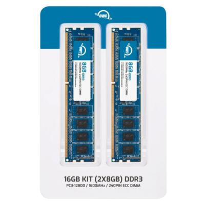 OWC 16GB (2x8GB) DDR3L 1600MHz 2Rx8 ECC Unbuffered UDIMM 240pin OWC 16GB (2x8GB) DDR3L 1600MHz 2Rx8 ECC Unbuffered UDIMM 240pin