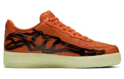Size 8 - Nike Air Force 1 Low Orange Skeleton for sale online | eBay