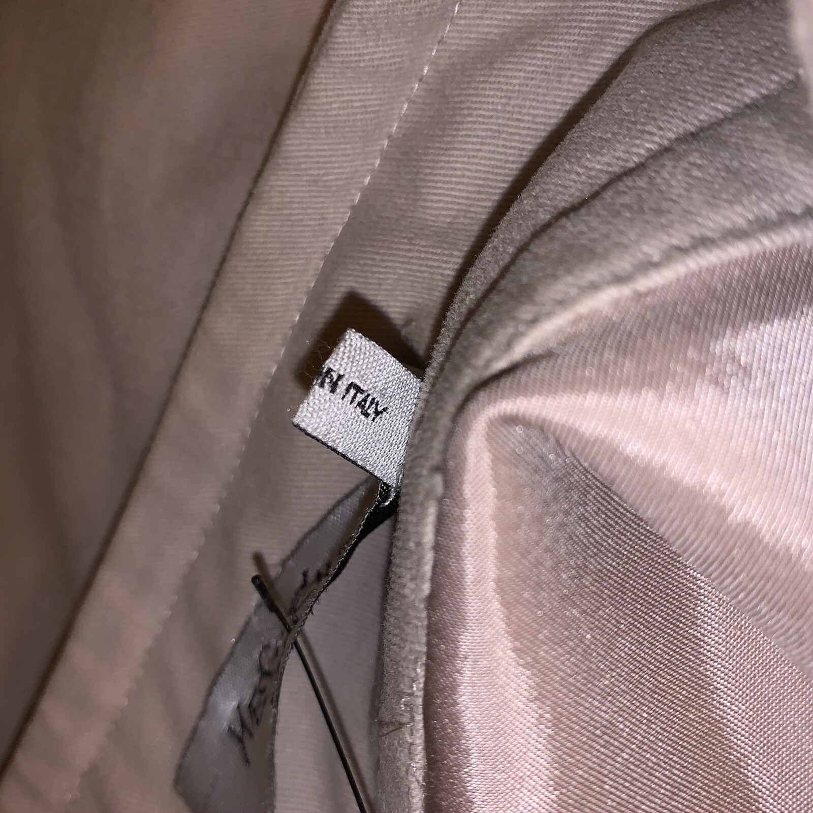 GONNA VINTAGE originale SAINT LAURENT taglia 40 rosa pallido cotone con volant circa 2003