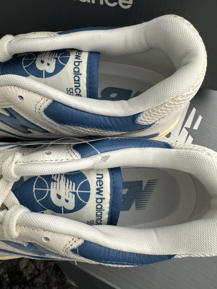 New Balance 550 Sea Salt Pack Blue Agate Sneakers BB550CPD Men's Sizes NEW - Image 4 of 4
