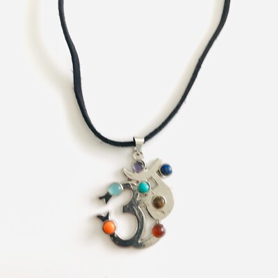 OM Chakra Gemstone Pendant Necklace