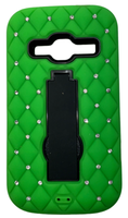 Cellairis HandyhüLle Mit StäNder FüR Zte Concord Ii - Hybrid Ripple GrüN/Schwarz
