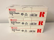 RICOH  TYPE K BOX OF 3 Genuine  PPC Refill Staple - 3 BOXES (9 cartridges total)