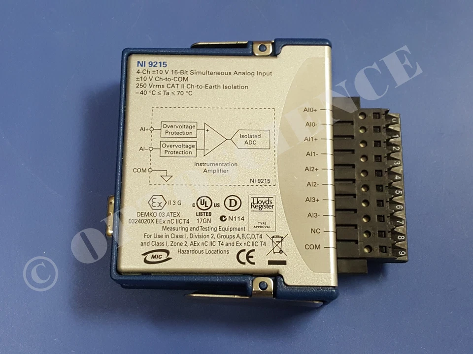 National Instruments NI 9215 cDAQ Analog Input Module, Simultaneous Sampling - Image 2 of 3