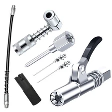 Grease Gun Accessory Kit,includes Grease Needle Dispenser, 2pcs Grease Needle