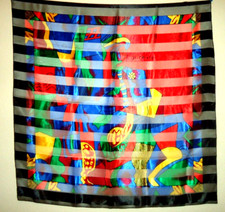  3 PABLO PICASSO POLYESTER SCARF ABSTRACT, Window Hanging 40x39 in