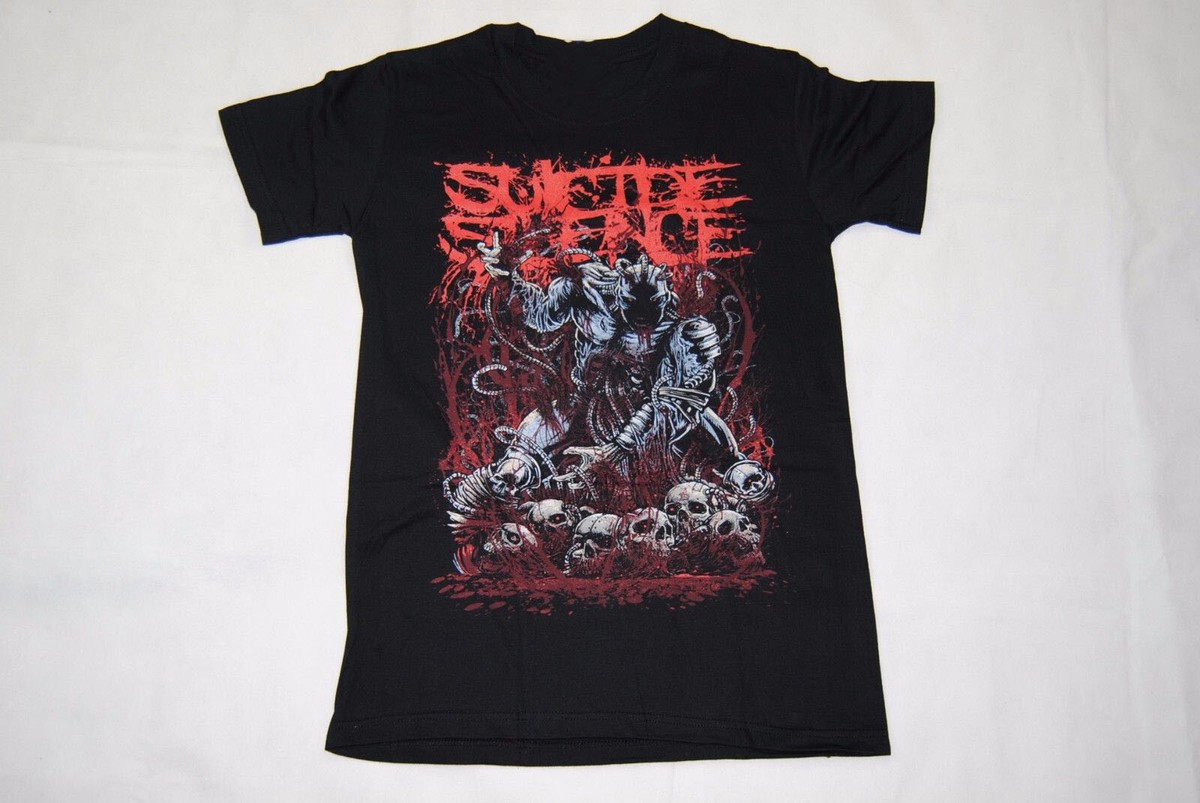 Vtg Suicide Silence Band Short Sleeve Cotton Black S-5XL Unisex