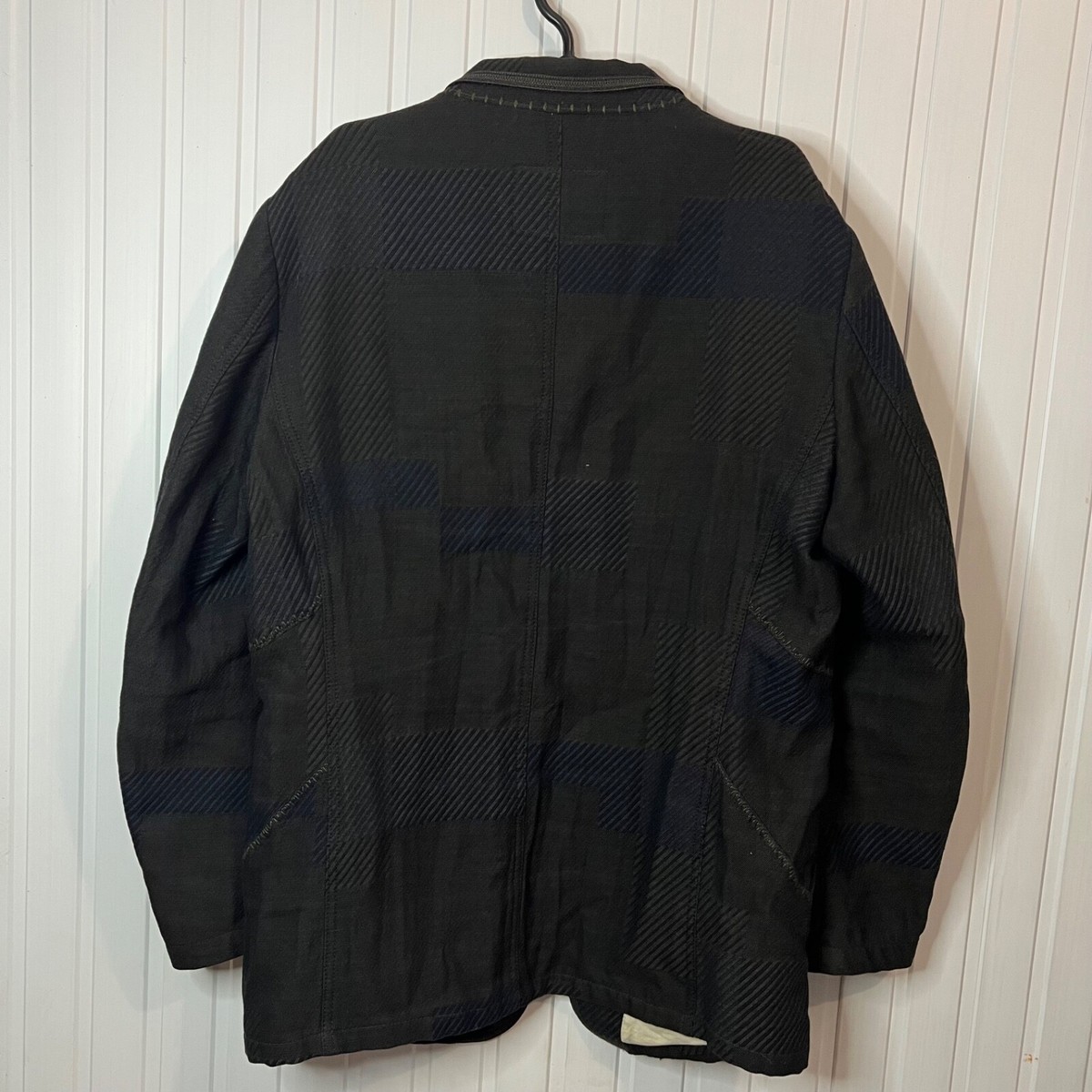 GIRBAUD Leather Wool Jacket Varsity Y2K Vintage Le Jean De Marithé 
