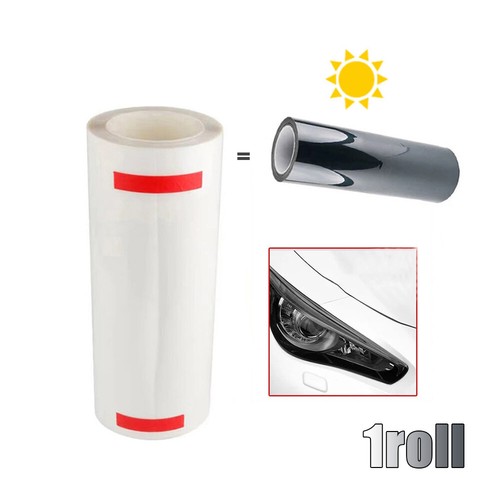 Paint Protective PPF UV Clear To Smoke Black Headlight Taillight Fog Tint Film - Picture 13 of 13