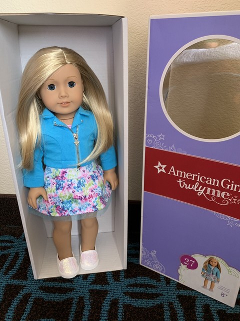 New American Girl Truly Me Doll 27 Light Skin Blonde Hair Blue Eyes