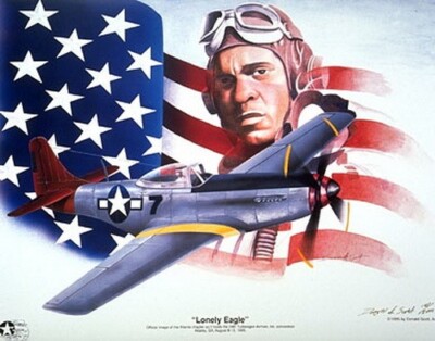 The Tuskegee Airman,  Lonely Eagle Print
