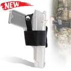Tactical Universal Adjustable Hook&Loop Pistol Holster with Botton Snap Closure