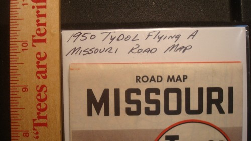 Vintage - TYDOL Flying A - 1950 Missouri State Road Map - Gas Öl Werbung - Bild 2 von 4