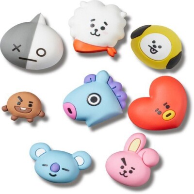 BTS BT21 x CROCS JIBBITZ Charms 8 pcs Set Official Authentic Line