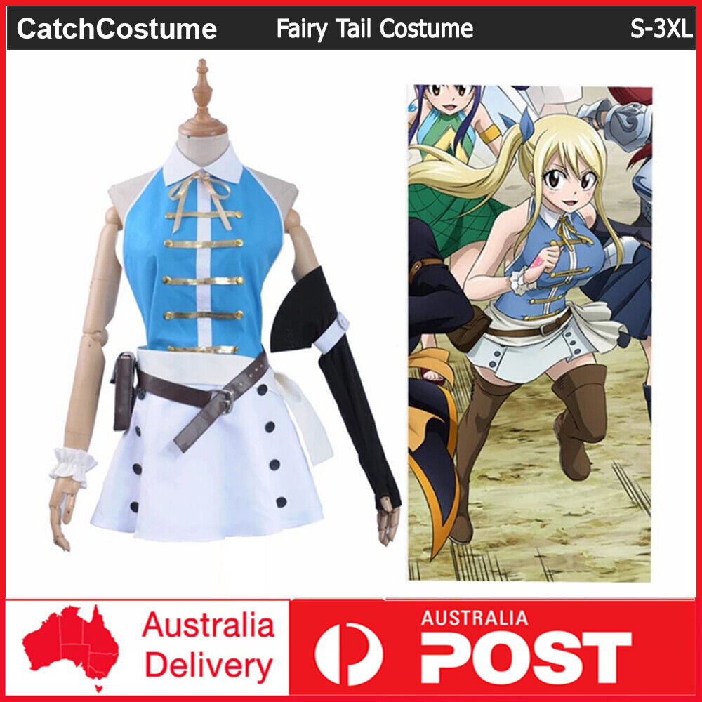 new! Fairy Tail Lucy Heartfilia Cosplay Costume