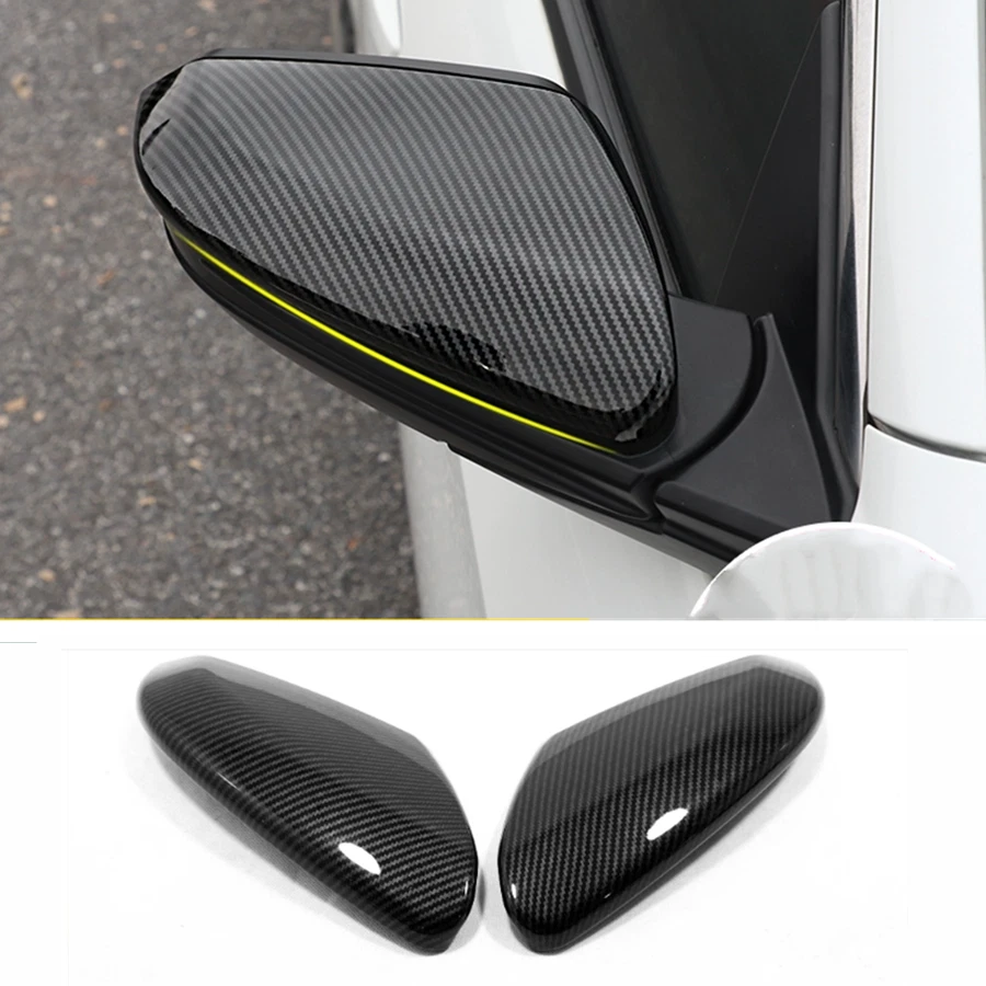 Cubierta de moldura de espejos retrovisores estilo fibra de carbono para Honda Insight 2019-2022 Foto 2 de 4