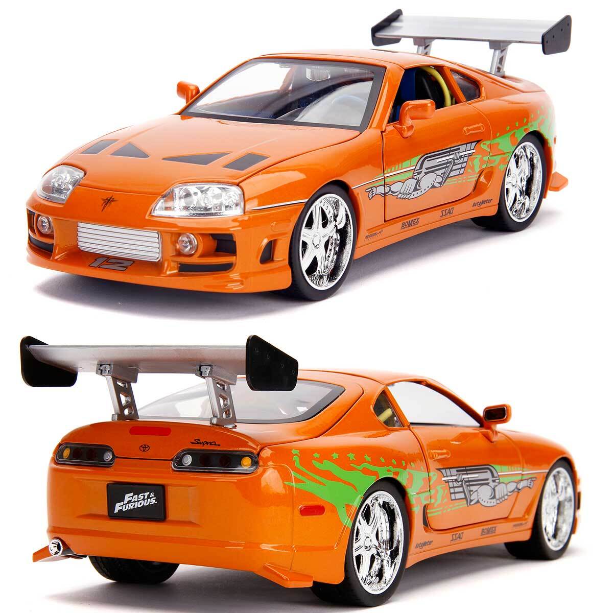 1:18 ワイスピ Brian&#39;s Toyota Supra Amazon.com: Fast & Furious 1:18 Toyota Supra Die-cast Car