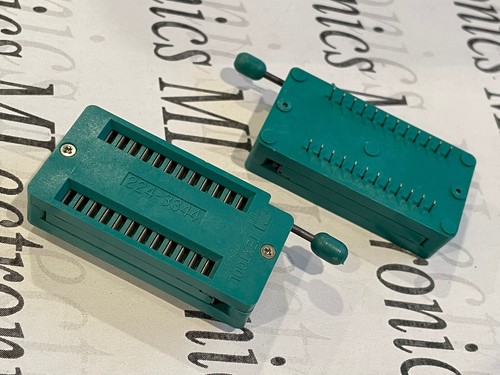 3M™ Textool™.100” (2.54 mm) DIP Sockets 3M 224-3344 24 WAY ZIF test Socket 1pc - Picture 4 of 10