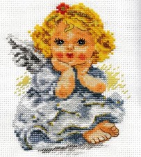 'Angel of Dream" Unprinted Needlework Cross Stitch Kit Alisa 0-94