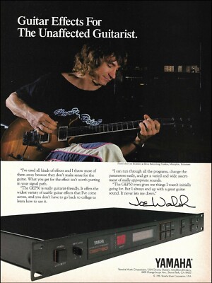The Eagles Joe Walsh 1988 Yamaha GEP50 guitar effects processor 8 x 11 ad print