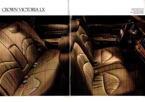 1995 Ford CROWN VICTORIA Catalog / Brochure with Color Chart: LX ...