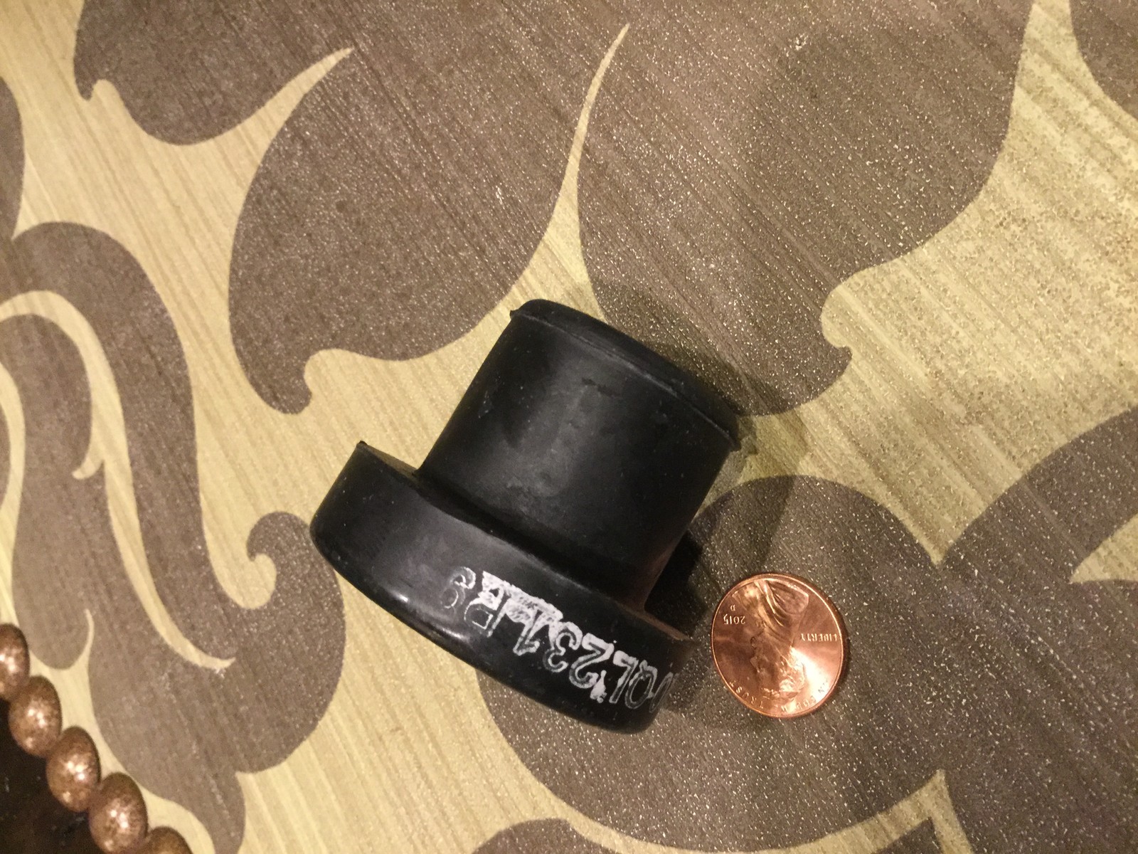 Rubber grommet bushing isolator flanged 5/8 x 1 3/8 x 2 x 1 1/2 long