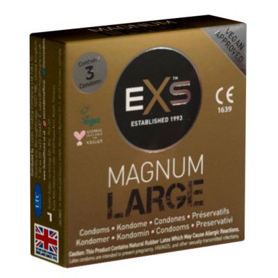 EXS Magnum Large  XXL Kondome | Extra groß, 60mm breit, 3er, 12er, 48er, 100er