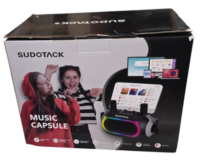 Sudotack KM300 Music Capsule Karaoke Speaker w/ Wireless Mics New