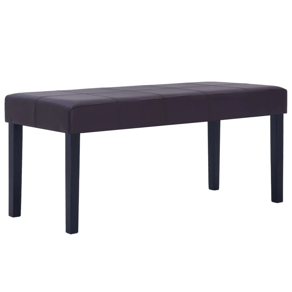 Banquette marron 106 cm Helloshop26 idéale comme bout de lit