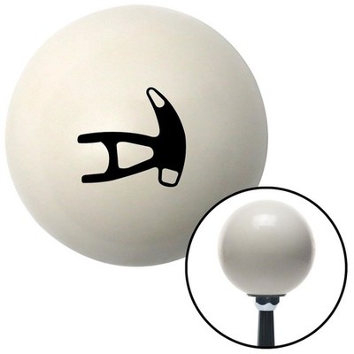 Black Paddle Shift Ivory Shift Knob w/ M16x1.5 Insert Shifter Auto Manual Brody