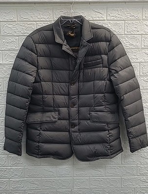 NEW Moorer Zayn Quilted Jacket - Charcoal Gray Size (See Description)