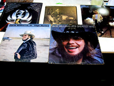 Hank Williams Jr. LP x 5  GREATEST HITS Man of Steel HIGH NOTES Habits PRESSURE