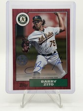 2022 Topps Barry Zito 1987 35th Anniversary Auto Series Two Red /25 🔥 