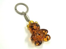 FURLA Bear Keychain Bag Charm Brown Women's Leather 135cm Ages 14 