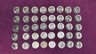 Washington Silver Quarters 1962-D Roll Denver Mint 40 Coins uncirculated