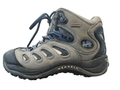 Merrell Reflex Mid Gore-Tex Hiking Boots Women s Size 8 Tan Black Waterproof
